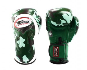 Green Twins Special FBGVL6-AR Velcro Men's Fancy Boxing Gloves | HQD708342 | India