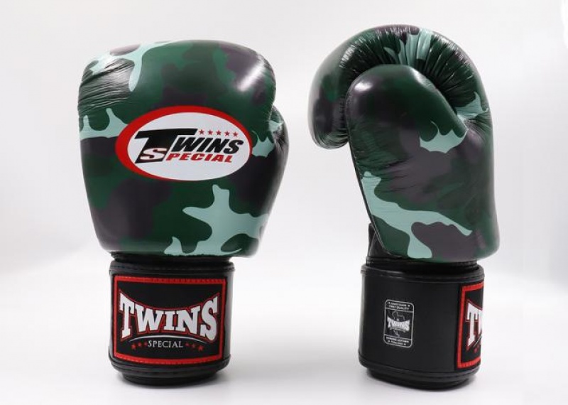 Green Twins Special FBGVL3-AR Velcro Men's Fancy Boxing Gloves | FOY402751 | India